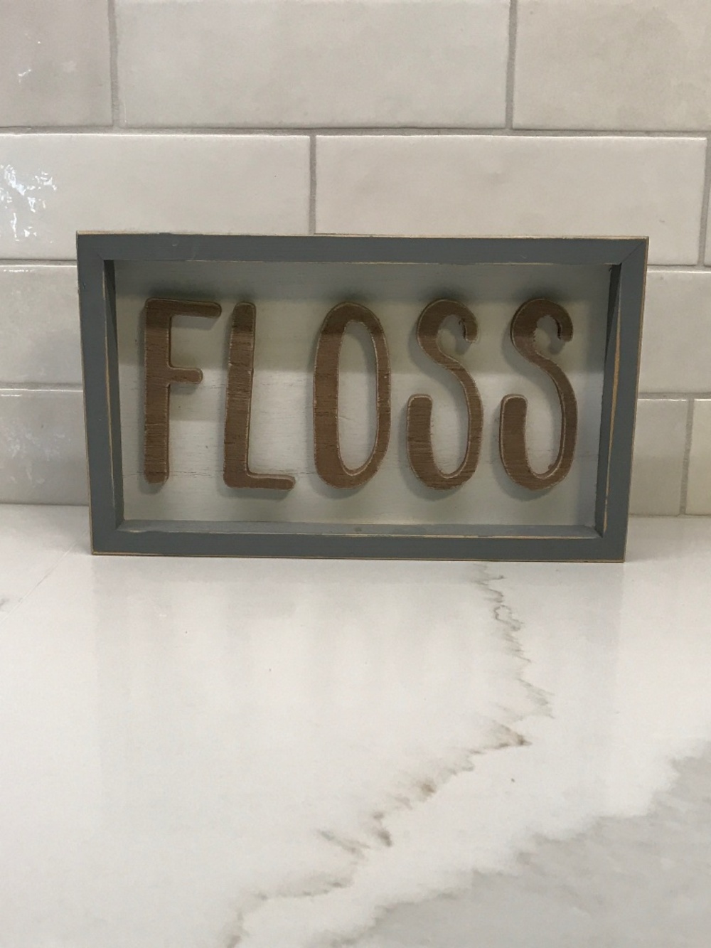 Bathroom Floss Sign